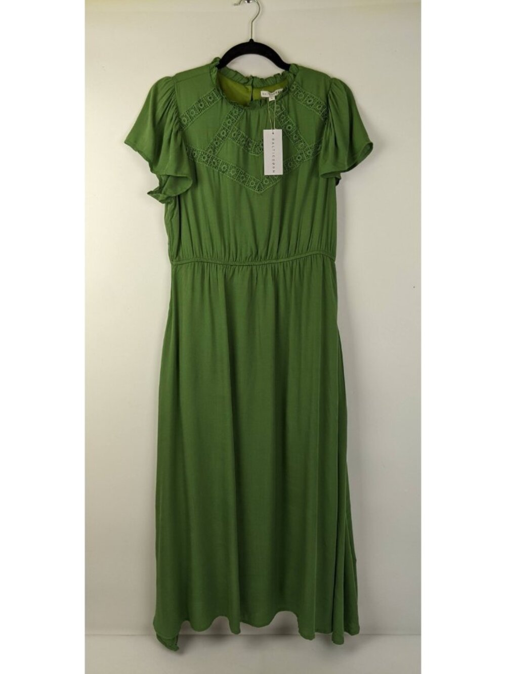 Baltic Born Green Prestyn Midi Dress Womens Size Large New NWT Spring Prairie